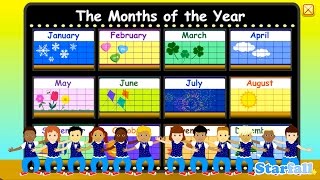 Months of the Year — a Starfall™ Movie from Starfallcom [upl. by Darrin]