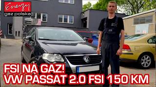 Montaż LPG VW Passat 20 FSI 150KM 2005r w Energy Gaz Polska na auto gaz Landi Direct [upl. by Weirick]