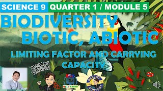 BIODIVERSITY ABIOTIC BIOTIC LIMITING FACTORS AND CARRYING CAPACITY SCIENCE 9 QUARTER 1 MODULE 5 [upl. by Wallford]