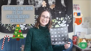 Unboxing a Crystal Advent Calendar  By Gem Snow [upl. by Siroled]