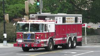 District of Columbia Fire amp EMS Rescue Squad 2  Einsatzfahrt Rüstwagen Nr 2 [upl. by Colan]