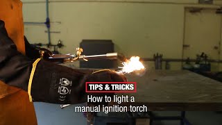 How to light a manual ignition torch  Tradeflame Tips amp Tricks [upl. by Matthus659]