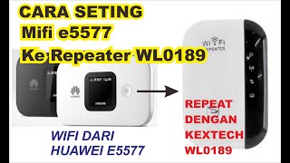 🌐 CARA SETING REPEATER WL0189 DENGAN MIFI E5577 [upl. by Rondi622]