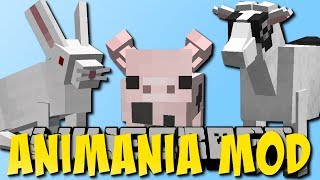 Minecraft Animania Mod 13 Neue Hasen Hamsterrad Ziegen [upl. by Liagabba]