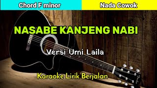 NASABE KANJENG NABI  KARAOKE LIRIK BERJALAN  VERSI UMI LAILA [upl. by Leiram]