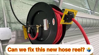 Fixing a leaking air hose reel [upl. by Nnaeiram]