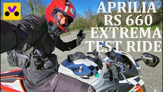 Aprilia RS 660 Extrema  Test Ride [upl. by Coop]