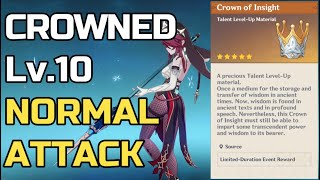 Rosaria DPS Crowned Normal Attack  Full Gladiators Finale  Crescent Pike Boss fight  Showcase [upl. by Corri84]