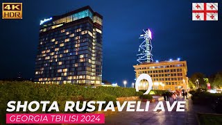 【4K】Virtual Walking Tour in Tbilisi Shota Rustaveli Ave 2024 [upl. by Rossuck142]