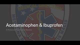 Acetaminophen amp Ibuprofen [upl. by Ltsyrk]