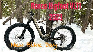 2023 Norco Bigfoot VLT 1  New Bike Day  Bow Cycle Calgary  Winter Fat Biking  Fat eBike  WBC [upl. by Anikas587]