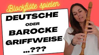 deutsche oder barocke Griffweise   verasblockflötenkanal [upl. by Norrat]