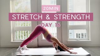 Day 16  1 Month Pilates Plan  20MIN Arms Abs amp Back Pilates  mobility tone amp pain relief [upl. by Atteras]