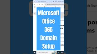 Office 365 Domain Complete Setup and DNS Troubshooting [upl. by Egag]