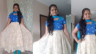 Old saree into dressstitching part2in Telugu [upl. by Veronica261]