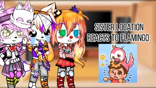 Sister Location Reacts To Flamingo  Gacha Club [upl. by Thia]