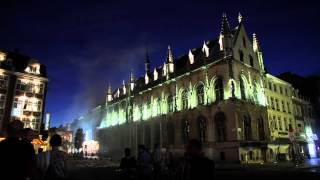 Nieuwe verlichting Stadhuis Kortrijk [upl. by Jankell]