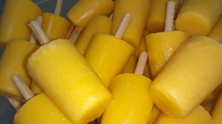 PALETAS HELADAS DE MANGO CREMOSITAS LAS RECETAS DE LUPITA [upl. by Nyrahtak618]