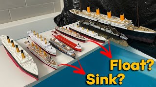 Will All These Ships Titanic HMHS Britannic Edmund Fitzgerald Sink or Float Lets Review [upl. by Eiryk]