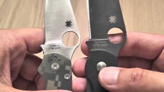 Spyderco Military vs Paramilitary II [upl. by Kosiur258]