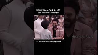 VENKY Mama With Jr NTR Son’s Abhay amp Bhargav celebrity jrntr venkatesh wedding [upl. by Zink980]