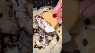 Make Air Fryer S’mores Dip with me 🍫🫶🏽🍂👩🏽‍🍳 airfryerrecipes smores smorescookies [upl. by Nylarat]