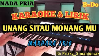 KARAOKE UNANG SITAU MONANG MU  MARHARA TRIO NADA PRIA BDo [upl. by Abra]