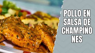 POLLO EN SALSA DE CHAMPIÑONES [upl. by Anod743]