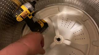 How to take out the agitator in your Maytag centennial washer [upl. by Ynnavoeg177]