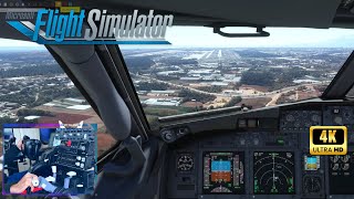 MSFS2020  PMDG BOEING 737  TURBULENT Landing  Antalya  Stunning Approach [upl. by Berlyn]