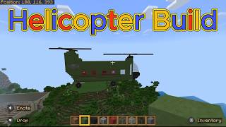 Minecraft Trying To Build A Chinook Helicopter [upl. by Dronel]