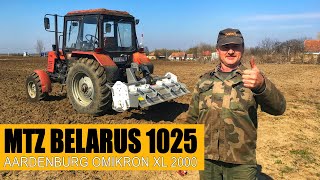 Aardenburg Omikron XL 2000 talajmaró  MTZ Belarus 1025 traktor [upl. by Eliga]