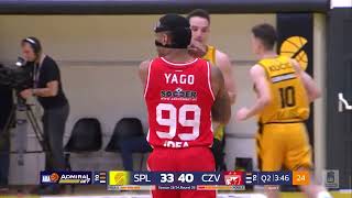 AdmiralBet ABA League 202324 highlights Round 26 Split  Crvena zvezda Meridianbet 742024 [upl. by Luthanen]