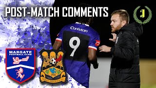 POSTMATCH COMMENTS LEAGUE  Three Bridges FC H  8th October 2024 [upl. by Ecienaj]