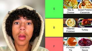 Ranking Every THANKSGIVING Food [upl. by Euqirne974]