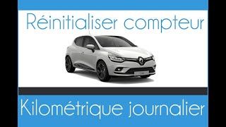 Comment réinitialiser le compteur journalier sur CLIO 4 [upl. by Terrijo]