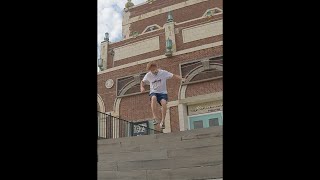 Extreme Footbag Stunt Down STAIRS [upl. by Sammer]