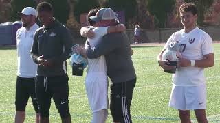 Post University Mens Soccer Senior Day 2024 11624 [upl. by Boehike552]