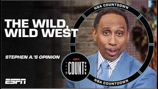 🤠 Stephen A details the VERY COMPELLING Western Conference storylines 🍿  NBA Countdown [upl. by Balas367]