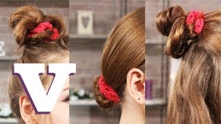 3 Ways To Wear A Hair Scrunchie Hair With Hollie S05E38 [upl. by Idnim]