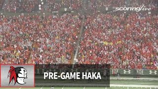 Kahuku Red Raider Nation PreGame Haka  HHSAA Open Championship 2016 [upl. by Aninat112]