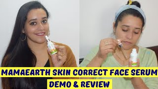 Mamaearth Skin Correct Face Serum For Acne Marks amp Scars Review amp Demo  Just another girl [upl. by Downe]