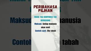 PART 145  Peribahasa pilihan dan Maksud  JenisJenis Peribahasa [upl. by Itoyj]