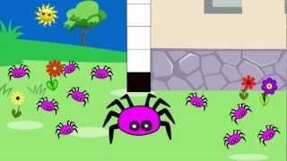 Itsy Bitsy Spider Rock Version  Learn English  Nursery Rhyme [upl. by Aldercy]