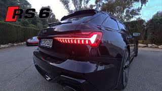 Audi RS6 2021 Exterior And Interior Lights At Night [upl. by Swihart]