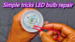 how to repair LED bulb 💡 💡 💡 with simple process [upl. by Scheld]