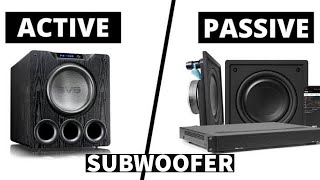 Active Subwoofer Vs Passive Subwoofer Which is Best For Av Receiver [upl. by Htebezile960]