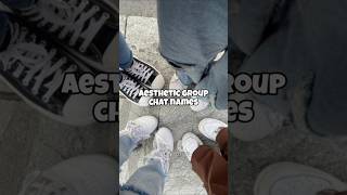 Aesthetic group chat name ideas fypシ゚ views viral trending shorts [upl. by Seugram]