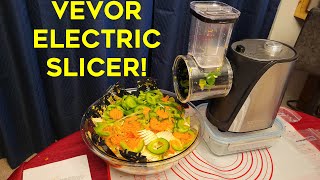 VEVOR Electric Vegetable Slicer Salad Shooter Full Review [upl. by Nylra]