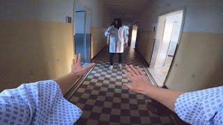 ESCAPING PSYCHIATRIC HOSPITAL Horror Parkour Chase POV [upl. by Dorca210]